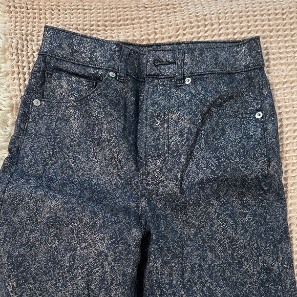 Express Dark Blue Straight Leg Jeans - Picture 2 of 5